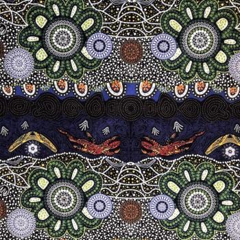 Preview: HOME COUNTRY Aborigines Stoff aus Australien